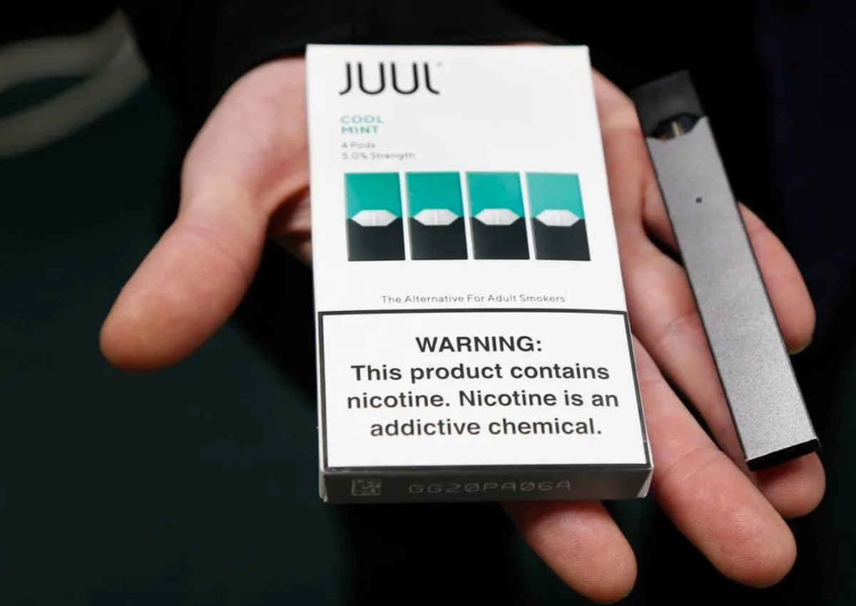 Juul烟弹等于几包烟?一颗Juul烟弹约等于一包传统香烟的尼古丁含量