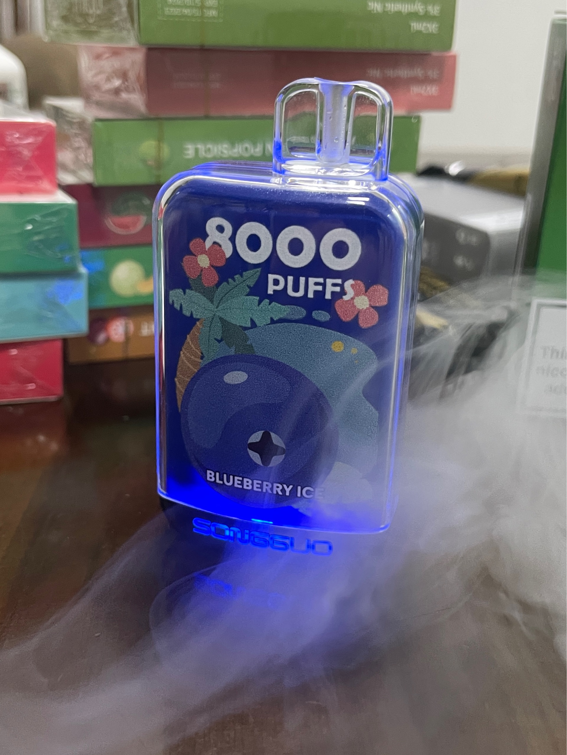 菘果一次性电子烟:8000口极致体验,尽享多种水果口味