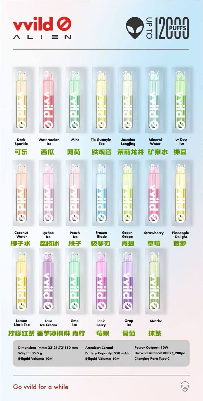 小野外星人12000电子烟口味图